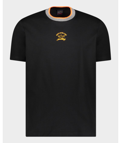23411053013
  Paul &amp; Shark
  Marine
  T-Shirt
  Tissu principal: 100% coton
. Coupe : Regular .. Coupe :