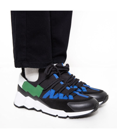 LX01X GREEN
  Pierre Hardy
    Noir
  Sneakers
  Tissu principal: 100% Cuir

. Coupe :