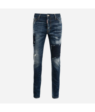 S74LB1048 470
  Dsquared2
  Bleu
  Jeans , Cool Guy
 Tissu principal: 98% Cotton, 2% Elastanne
. Coupe : Regular .. Coupe :