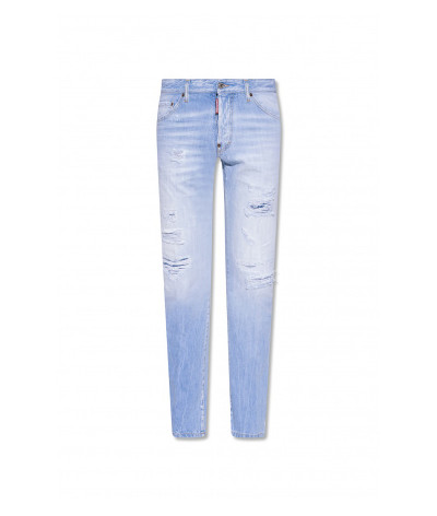 S71LB1038 470
  Dsquared
  Bleu
  Jeans , Cool Guy
 Tissu principal: 100% Cotton
. Coupe : Regular .. Coupe :