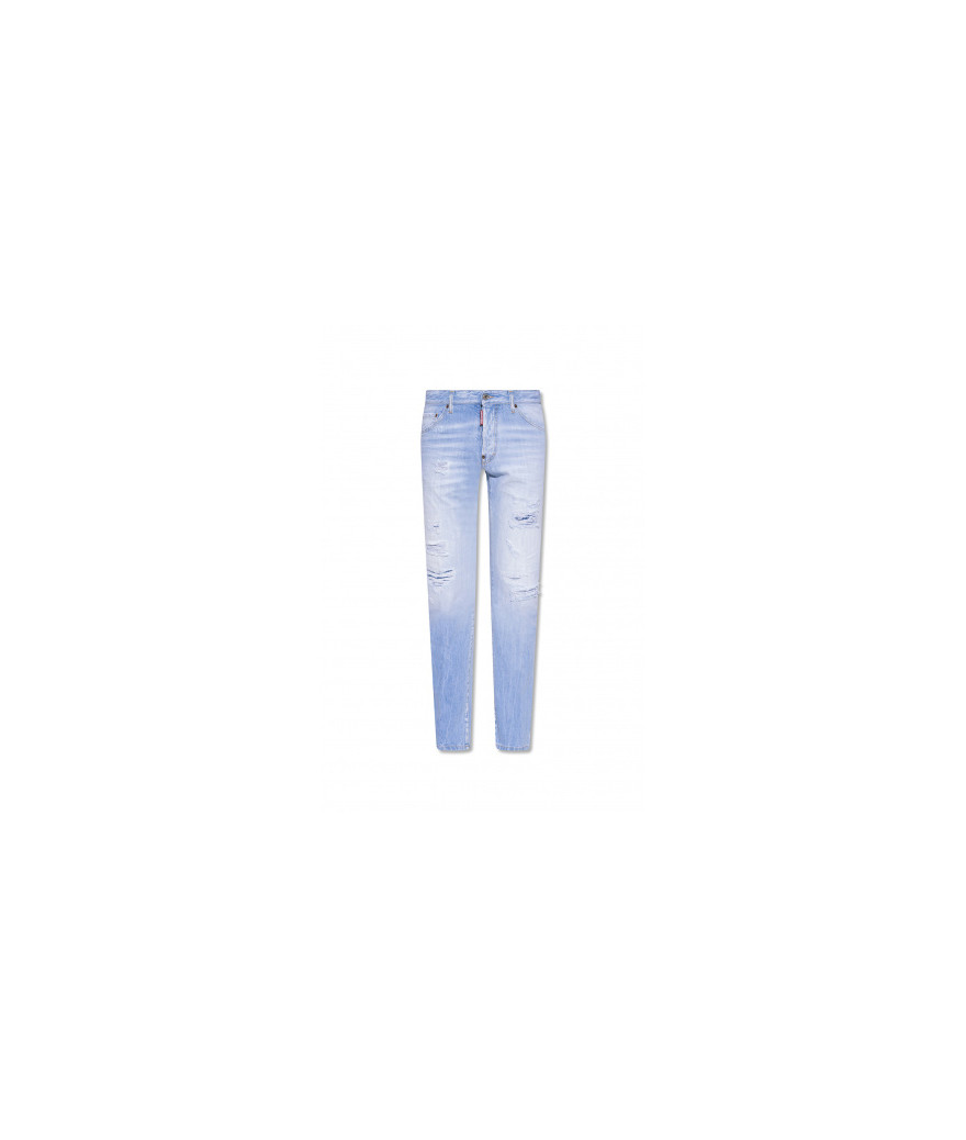 S71LB1038 470
  Dsquared
  Bleu
  Jeans , Cool Guy
 Tissu principal: 100% Cotton
. Coupe : Regular .. Coupe :