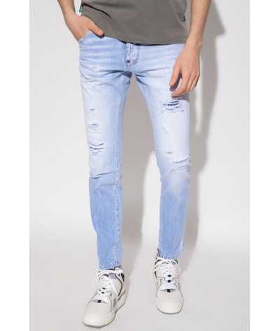 S71LB1038 470
  Dsquared
  Bleu
  Jeans , Cool Guy
 Tissu principal: 100% Cotton
. Coupe : Regular .. Coupe :