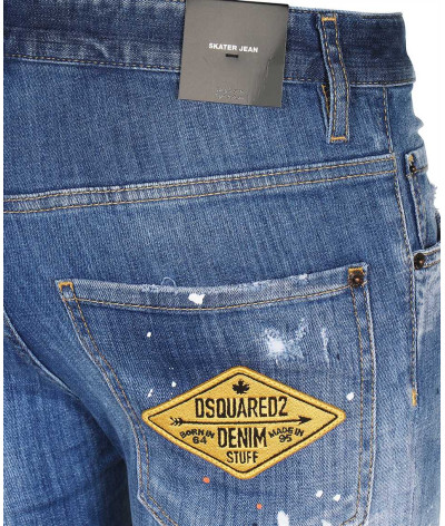 S71LB0952 470
  Dsquared2
  Bleu
  Jeans
 Tissu principal: 97% Cotton 3% Elastanne
. Coupe : CoolGuyJeans .. Coupe :