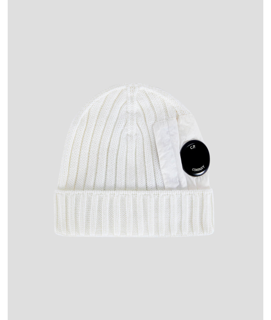 Chapeau / bonnet en laine C.P. Company Blanc taille L