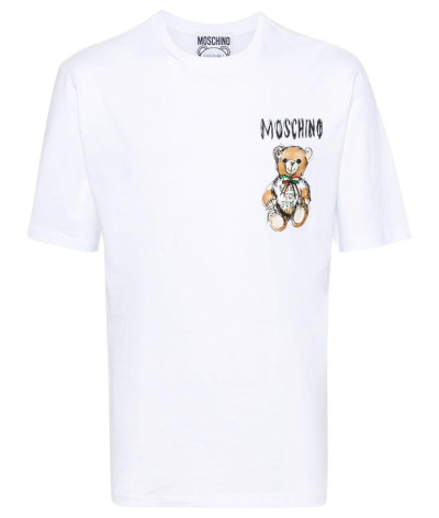 ZZV0716 0241 1001
  Moschino
   Blanc
  T-Shirt
 Tissu principal: 100% Cotton
. Coupe : Regular .. Coupe :