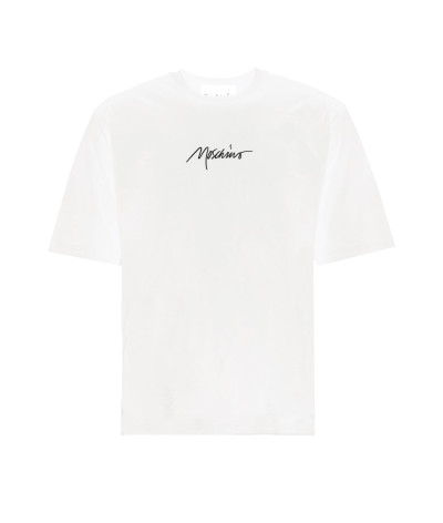ZZA0735 0241 1001
  &amp;Moschino
   Blanc
  T-Shirt
 Tissu principal: 100% Cotton
. Coupe : Regular .. Coupe :