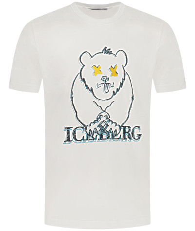 F019 - 6306 - 1101
  Iceberg
  Blanc
  t-Shirts
 Tissu principal: 100% Cotton
. Coupe : Regular .. Coupe :