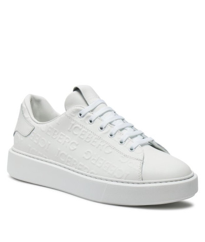 IU1684 COMB ALL OVER WHITE
  Iceberg
  Blanc
  Sneakers
 Tissu principal: 100% cuir
. Coupe : Regular .. Coupe :