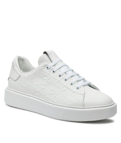 IU1684 COMB ALL OVER WHITE
  Iceberg
  Blanc
  Sneakers
 Tissu principal: 100% cuir

<p class="p1" style="margin:0px;font-size:1