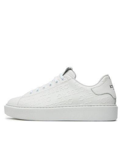 IU1684 COMB ALL OVER WHITE
  Iceberg
  Blanc
  Sneakers
 Tissu principal: 100% cuir
. Coupe : Regular .
<p class="p1" style="mar