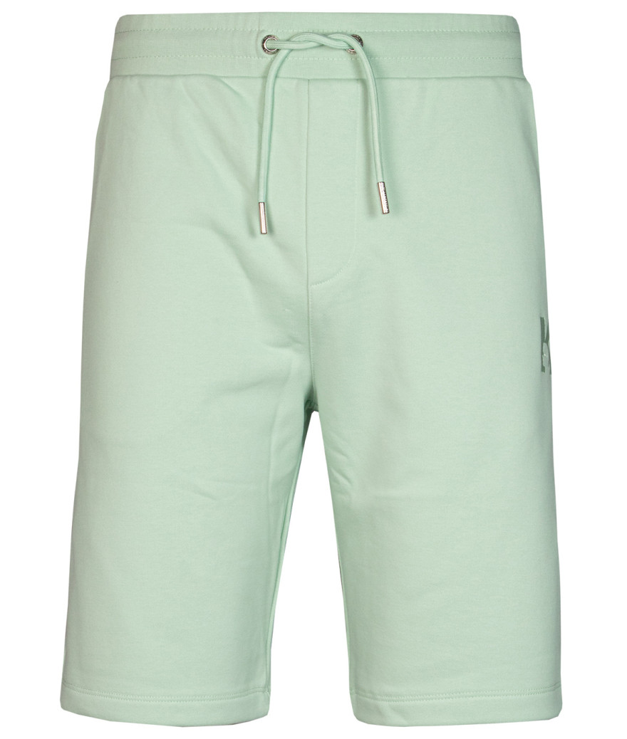 705889-542900-500
 Karl Lagerfeld
  Vert Pale
  Short
   Tissu principal: 87% Coton, 13% Polyester
. Coupe : Regular .          