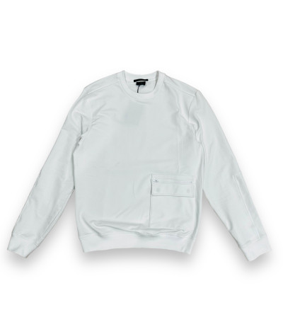 24411913-010
  Paul &amp; Shark
  Blanc
  Sweat
  Tissu principal: 96 % coton, 4% ELastanne
. Coupe : Regular .                .