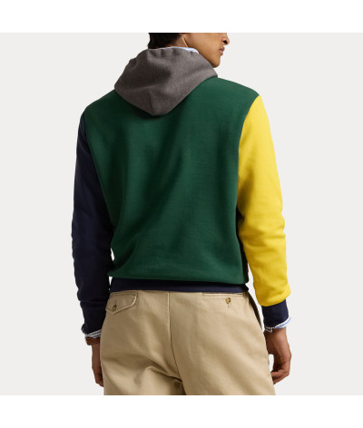 710953191001
  Ralph Lauren
   Kaki Bleu Jaune
  Sweat
  Tissu principal: 66 % Coton - 34 % Polyester recyclé
. Coupe : regular 