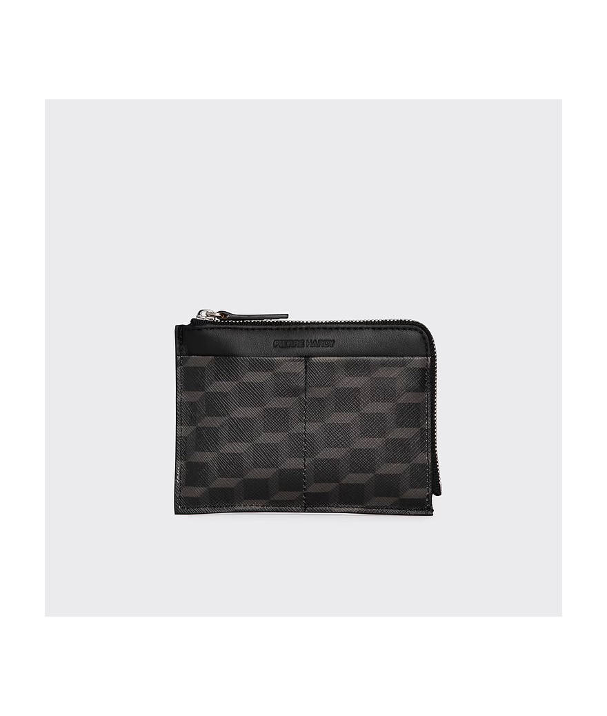 TW01Z-CANVAS-CUBE-LAMB-BLACK-BLACK
  Pierre Hardy
   Noir
  Porte Cartes
  Tissu principal: 80% CANVAS CU2, 20% LAMB1NC
. Coupe 