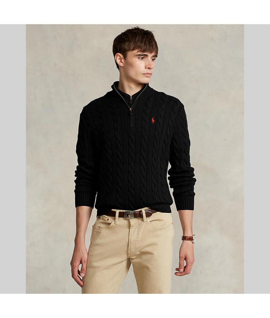 710810841006
  Ralph Lauren
   Noir
  Pull
  Tissu principal: 100% Cotton
. Coupe : regular
- Cet article taille normalement. No