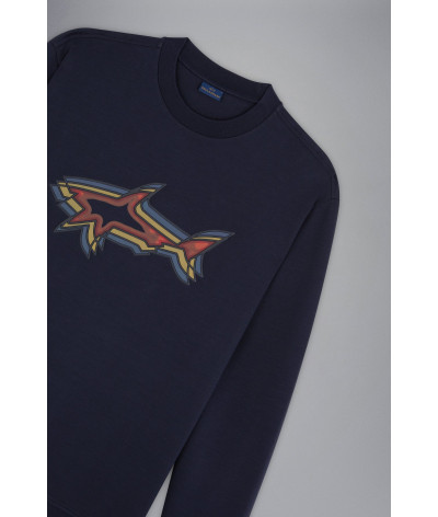 14311850-050
  Paul &amp; Shark
   Marine
  Sweat
  81% Cotton 14% Polyester 5% Elastane
. Coupe : regular                 
<p c