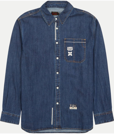 2EAHTM4DL1031-indigo denim
  Evisu
   Jeans Indigo
  Veste
  Tissu principal: 100% Cotton
. Coupe : regular
- Cet article taille