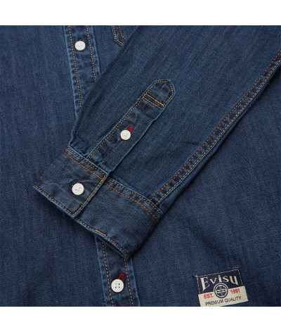 2EAHTM4DL1031-indigo denim
  Evisu
   Jeans Indigo
  Veste
  Tissu principal: 100% Cotton
. Coupe : regular
- Cet article taille