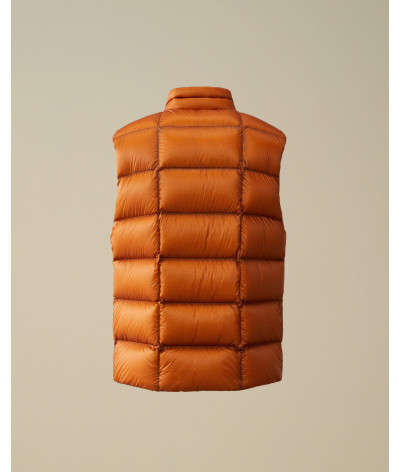 17CMOW207A-006099A-438
  C.P. Company
   Orange
  Veste sans manches en duvet à capuche
  - Tissu principal: 100% Polyamide - Do