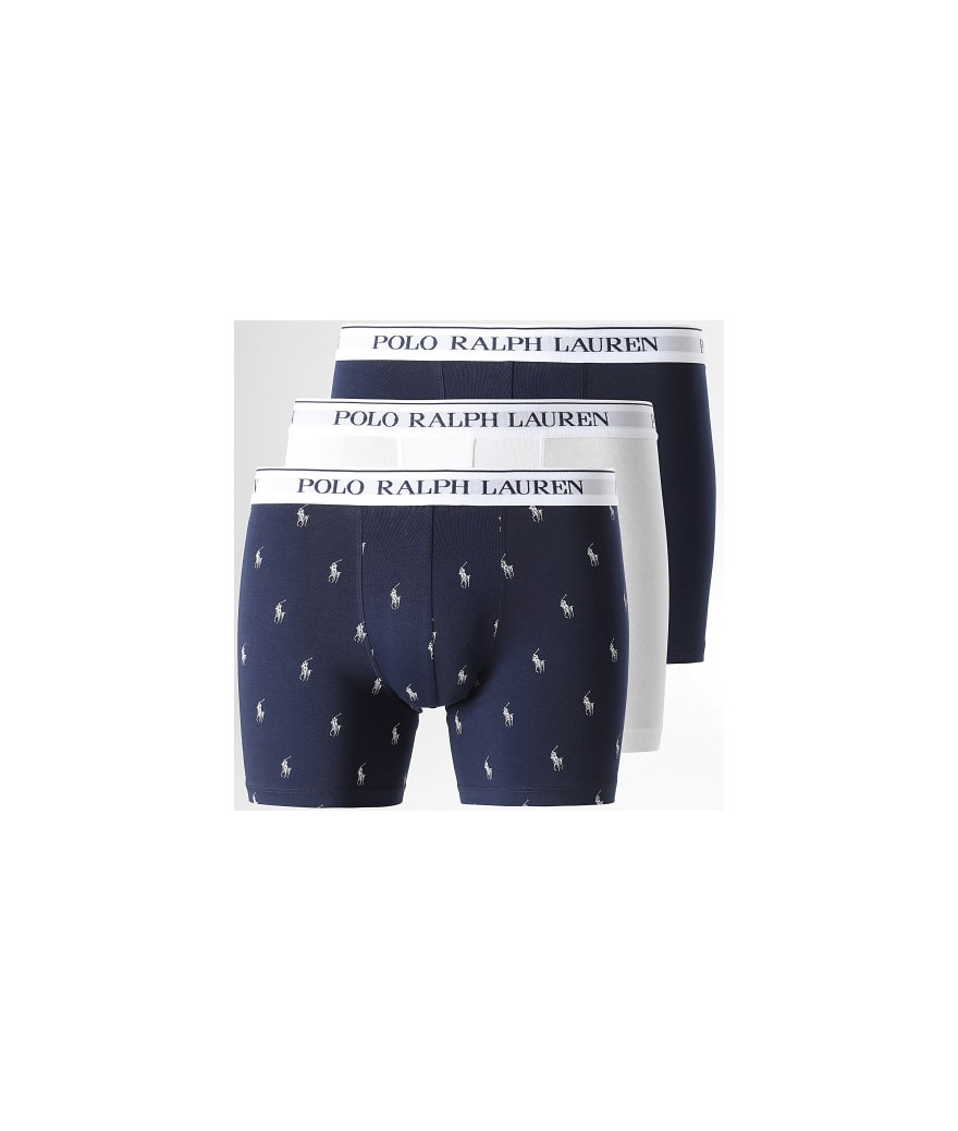 714830300036
  Ralph Lauren
   Blanc - Marine
  Boxer
  Tissu principal: 95% Coton 5% Elasthanne
. Coupe : regular              